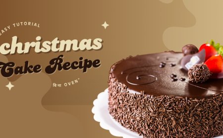 🎄 “Christmas Cake Recipe – बिना Oven” 